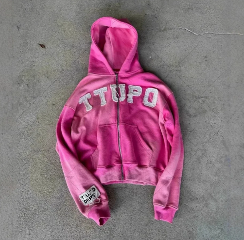 Y2K zipper up Hoodies ttupo
