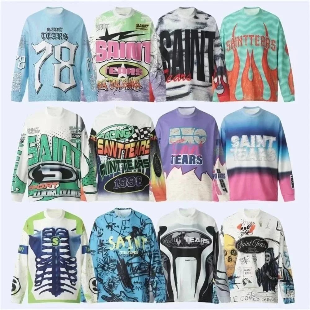 Saint Michael Tears LongSleeve Sweatshirt